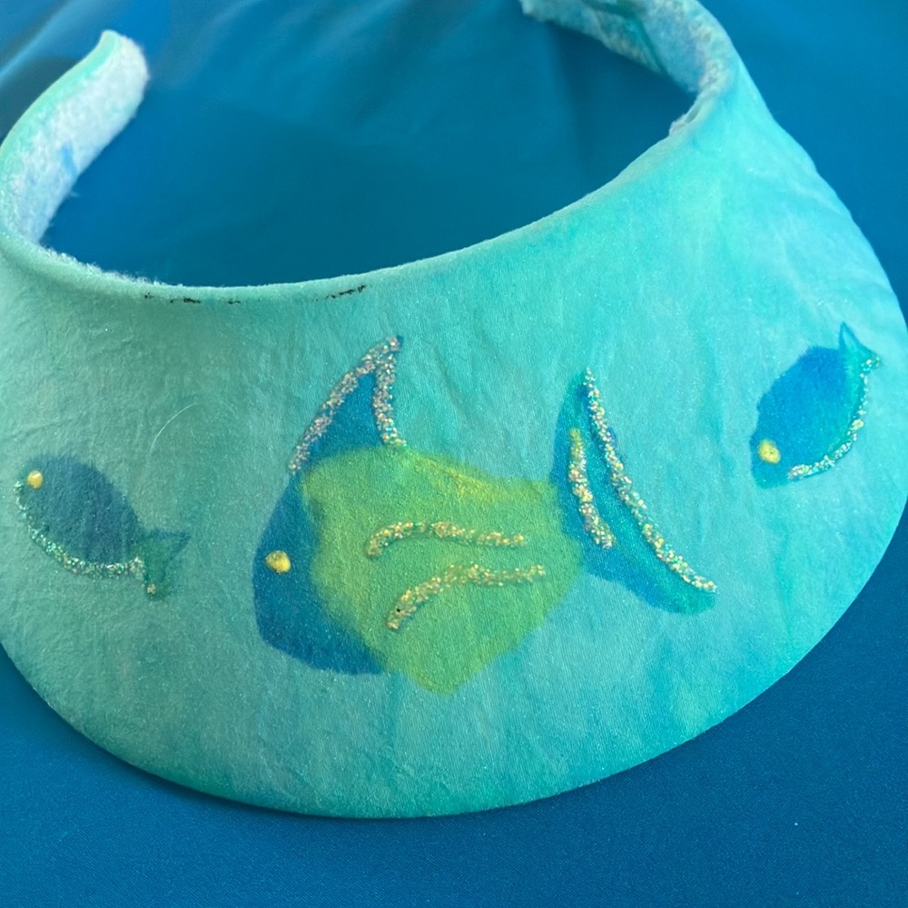 Ladies Blue Fish Visor
